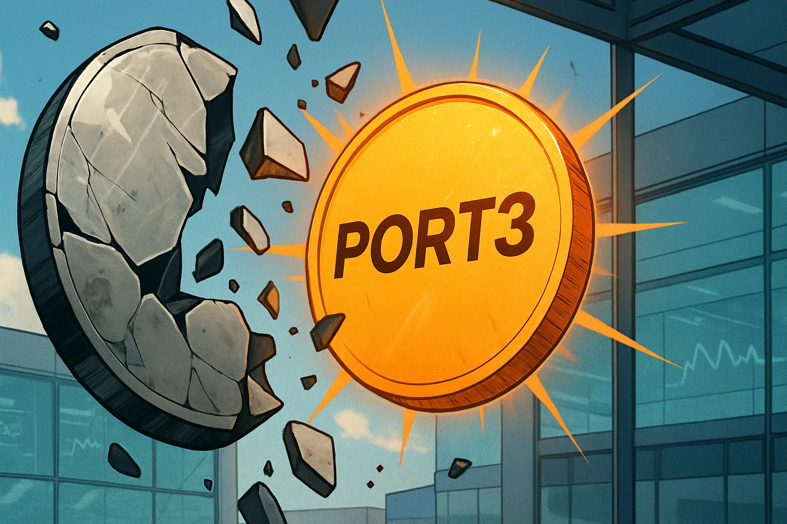 Nachdem das Port3-Netzwerk gehackt wurde, beschlossen die Beamten, neue Token und Verträge auszugeben, um das Ökosystem neu zu starten, und $PORT3 fiel auf Null zurück.
